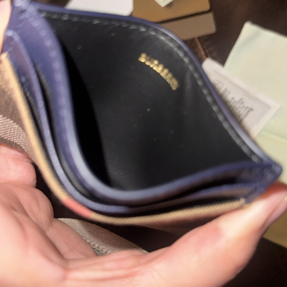 Burberry Card Holder in Dark Canvas Blue - Picture 6 of 6